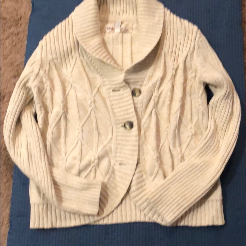 Cream Bass Knit Sweater